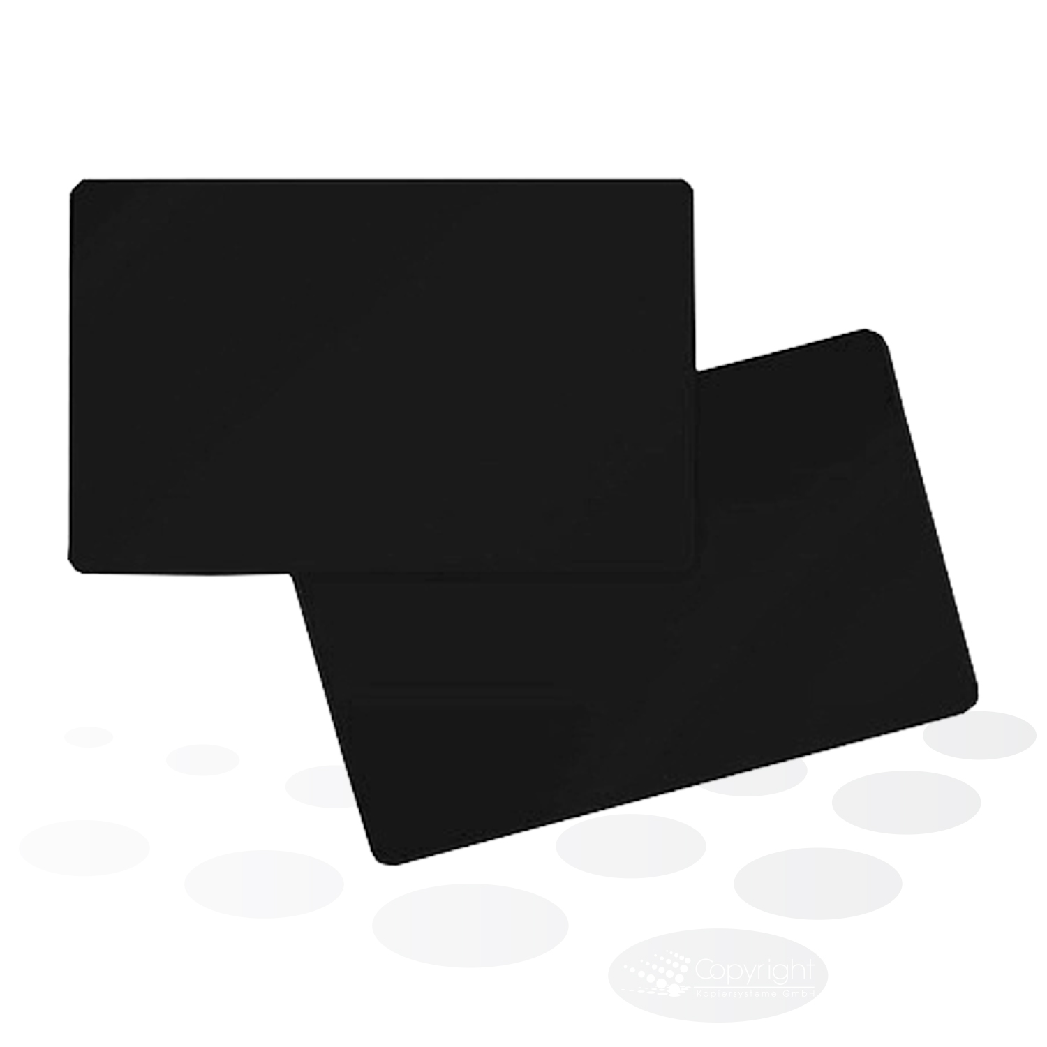 Plastikkarten – schwarz, matt