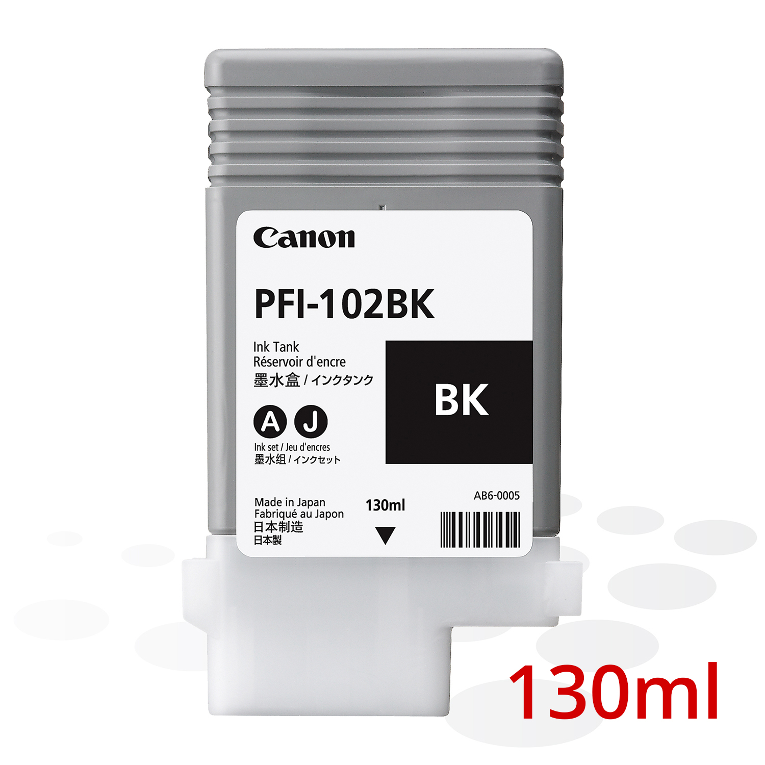 Canon PFI-102 BK, Schwarz, 130 ml