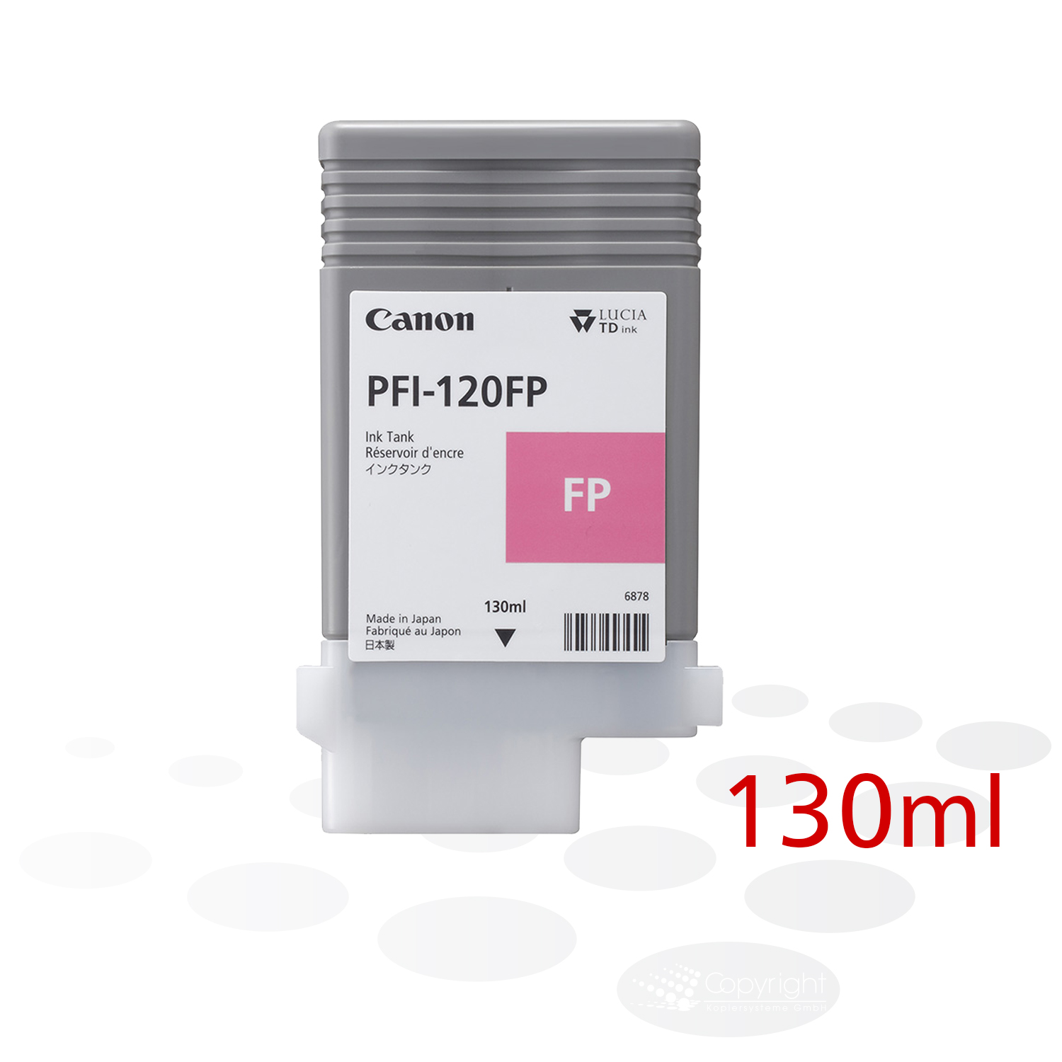 Canon Tinte PFI-120 FP, fluoreszierendes Pink, 130 ml
