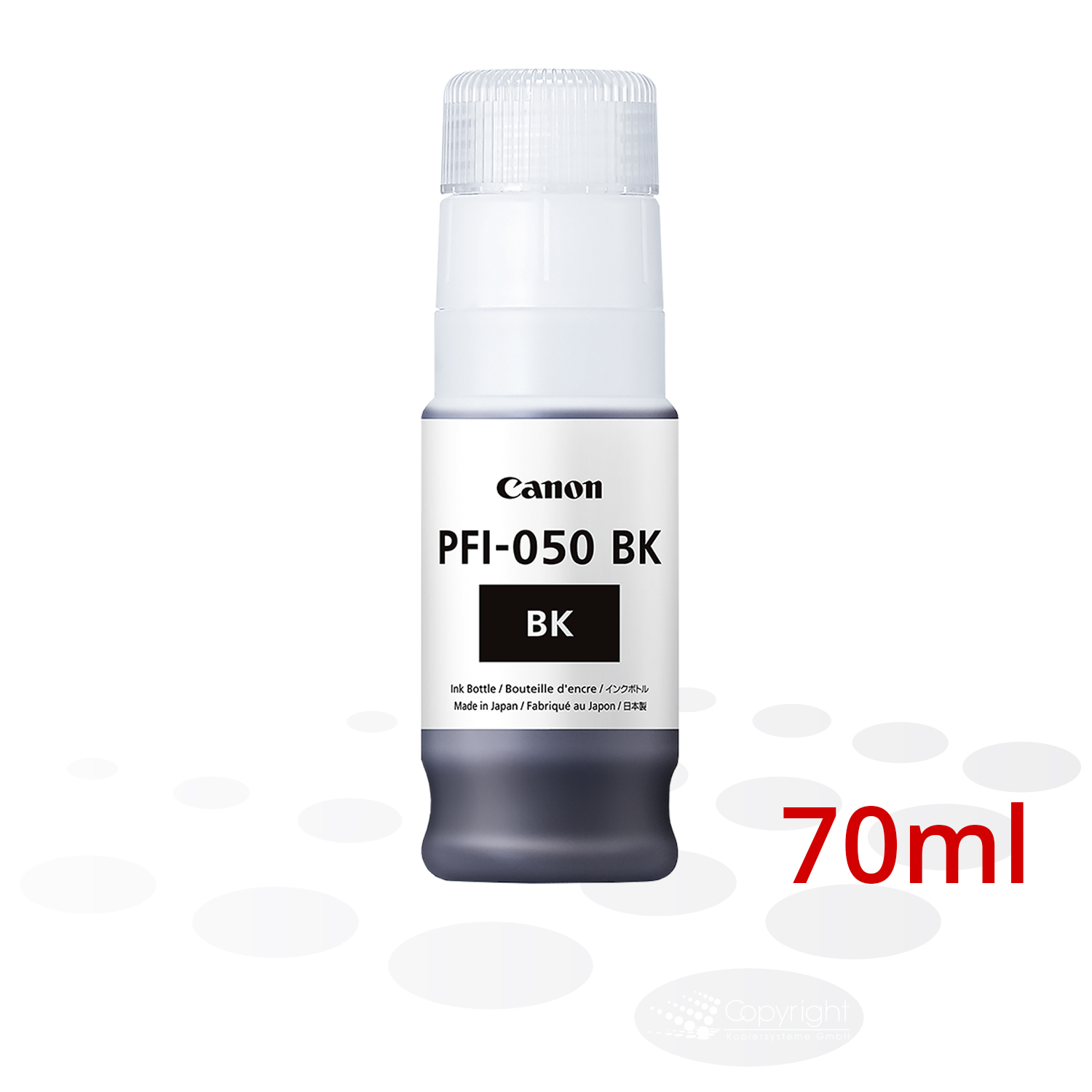 Canon Tinte PFI-050 BK, Schwarz, 70 ml   