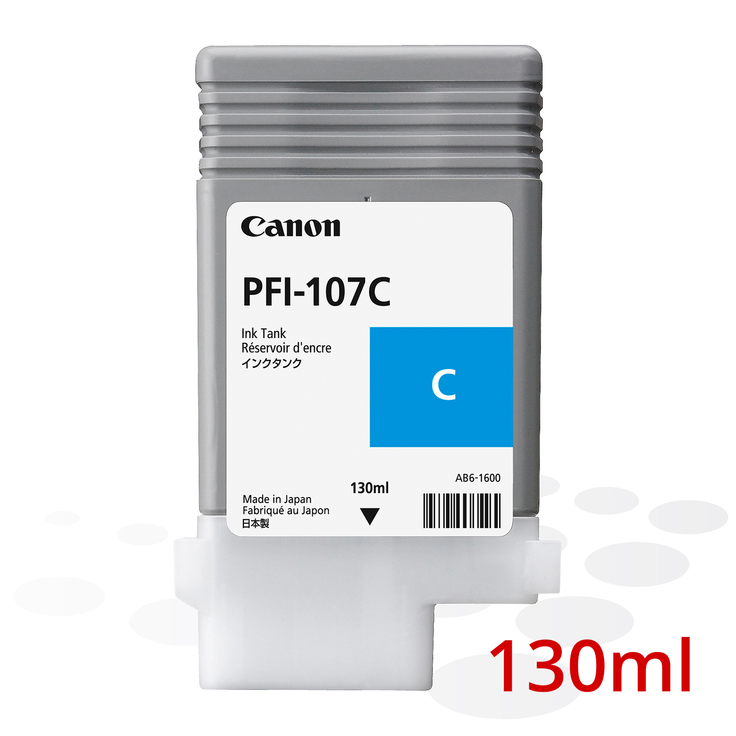 Canon PFI-107 C, Cyan, 130 ml 