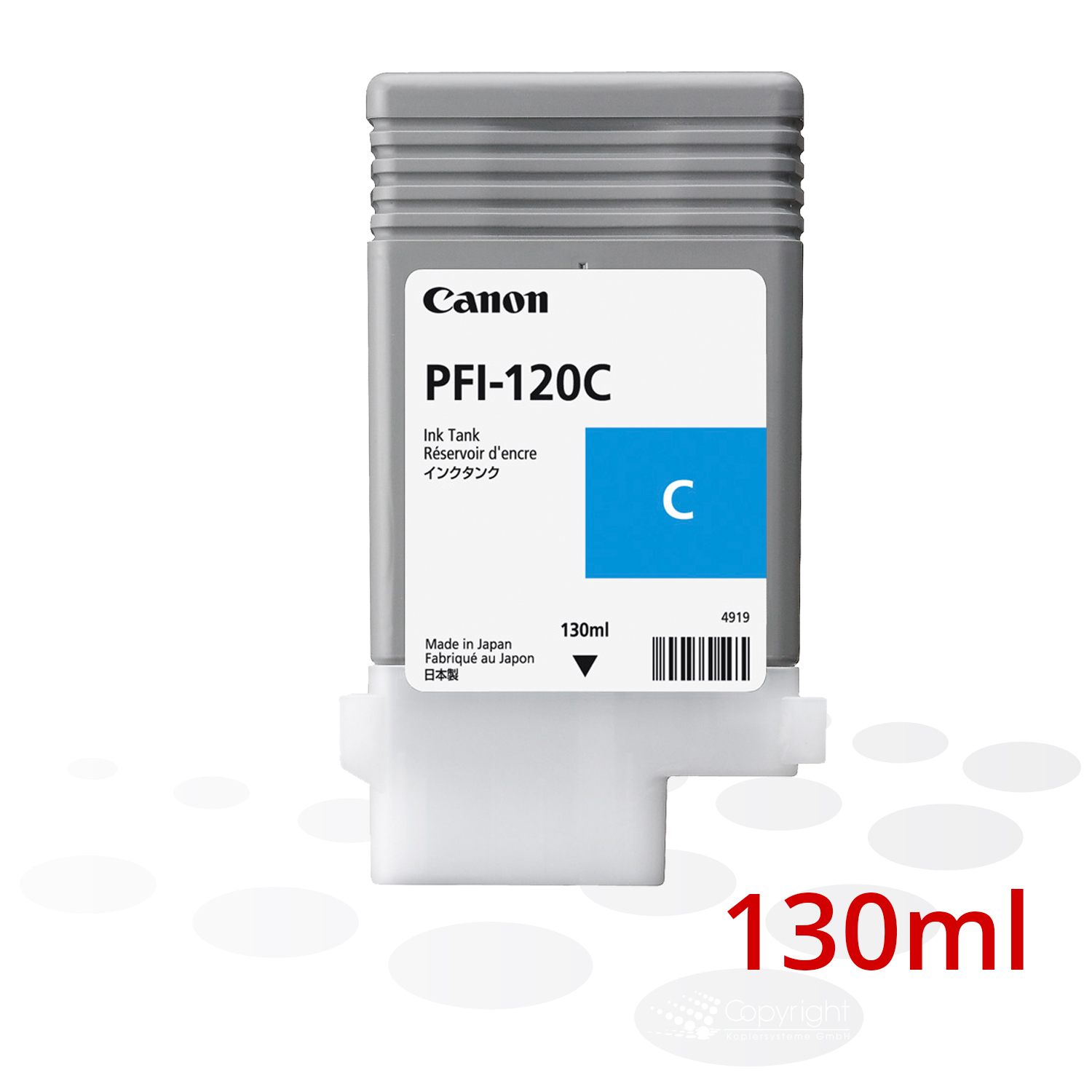 Canon Tinte PFI-120 C, Cyan, 130 ml 