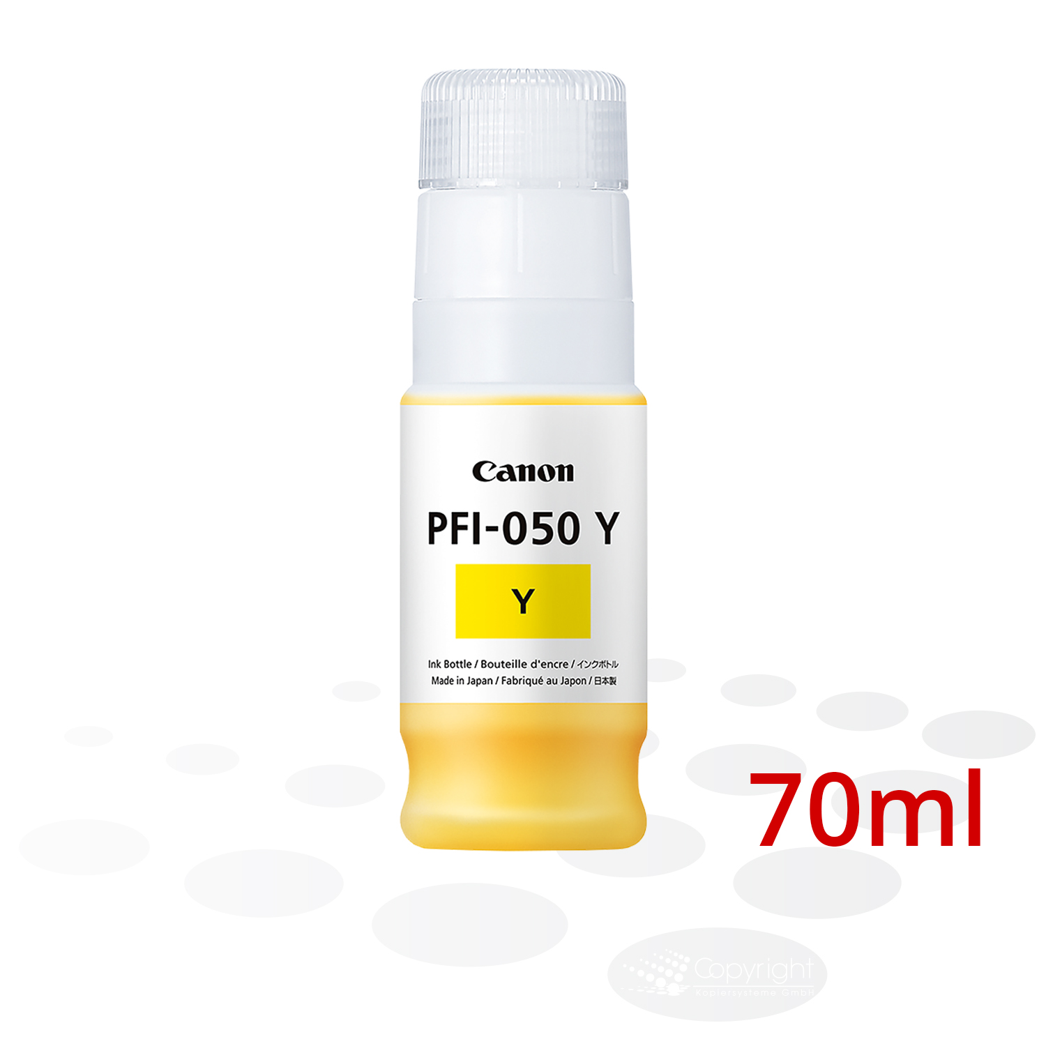 Canon Tinte PFI-050 Y, Yellow, 70 ml 